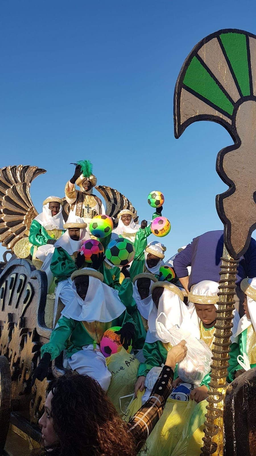 Rey Baltasar en su carroza